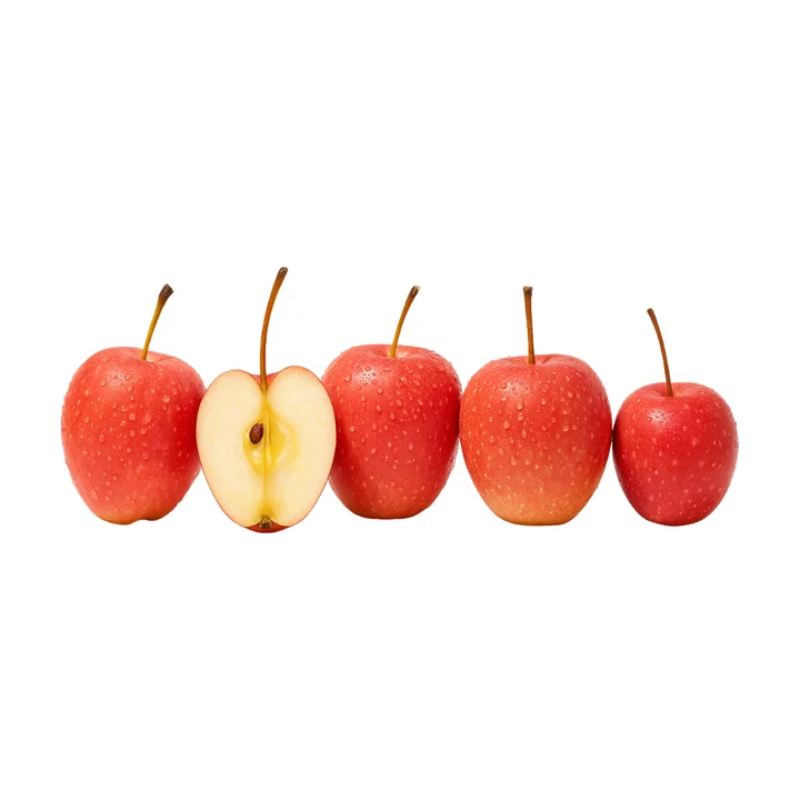 Fresh mini red apples