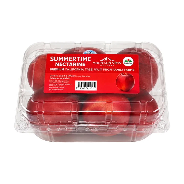 Pack of fresh nectarines
