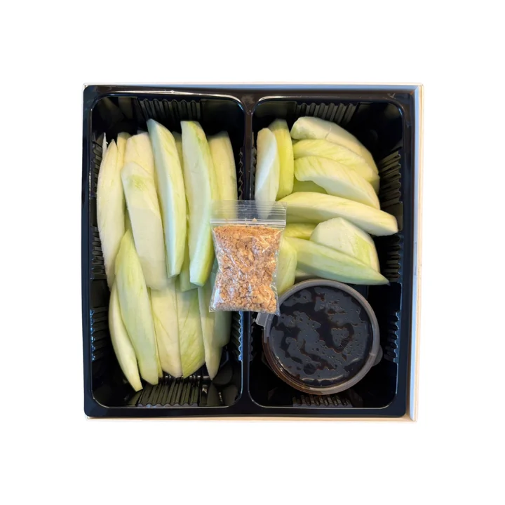 Green Mango with Vegan Rojak Sauce fruit box