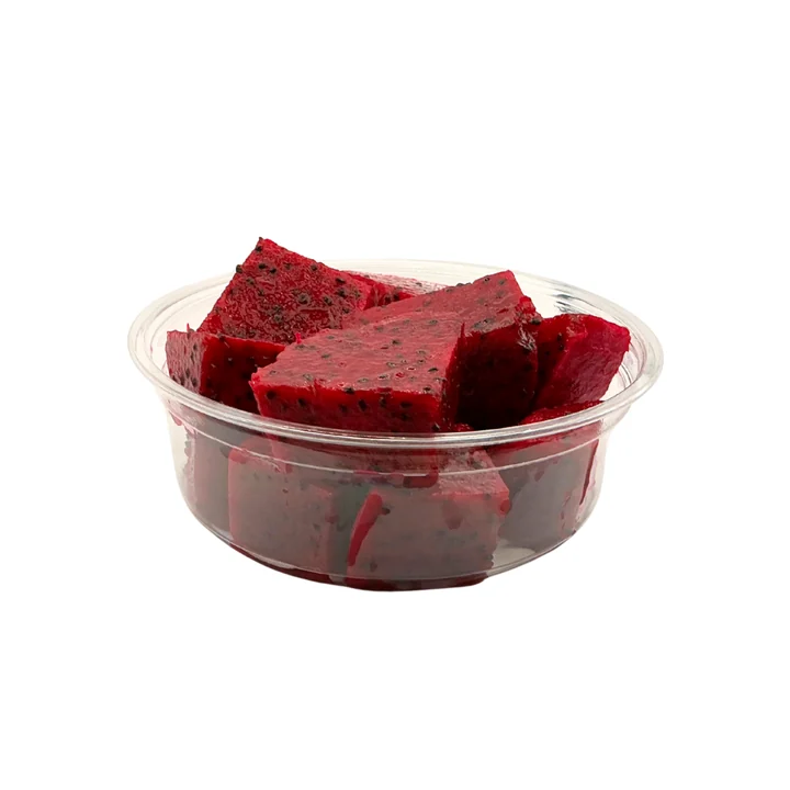 Fresh red Dragon Fruit cup