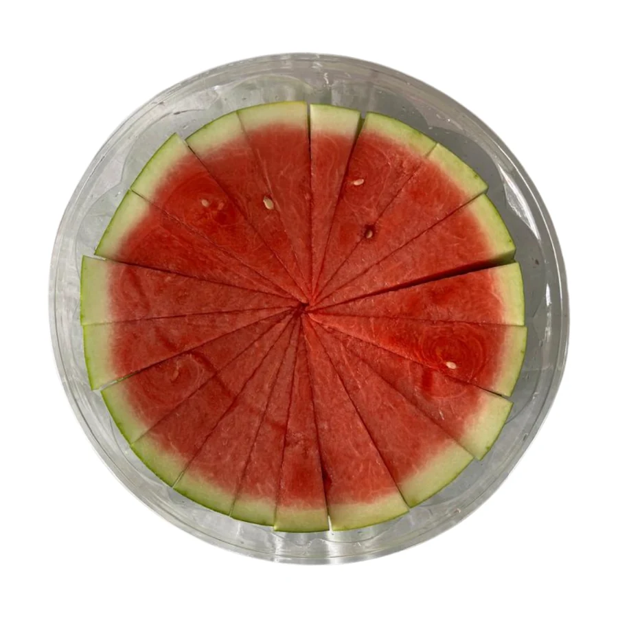 Watermelon Sharing Platter with sliced watermelon arranged in a circle