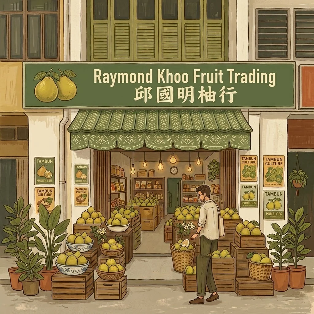 Illustration of Raymond Khoo Fruit Trading in Tambun for the fresh fruit buying guides